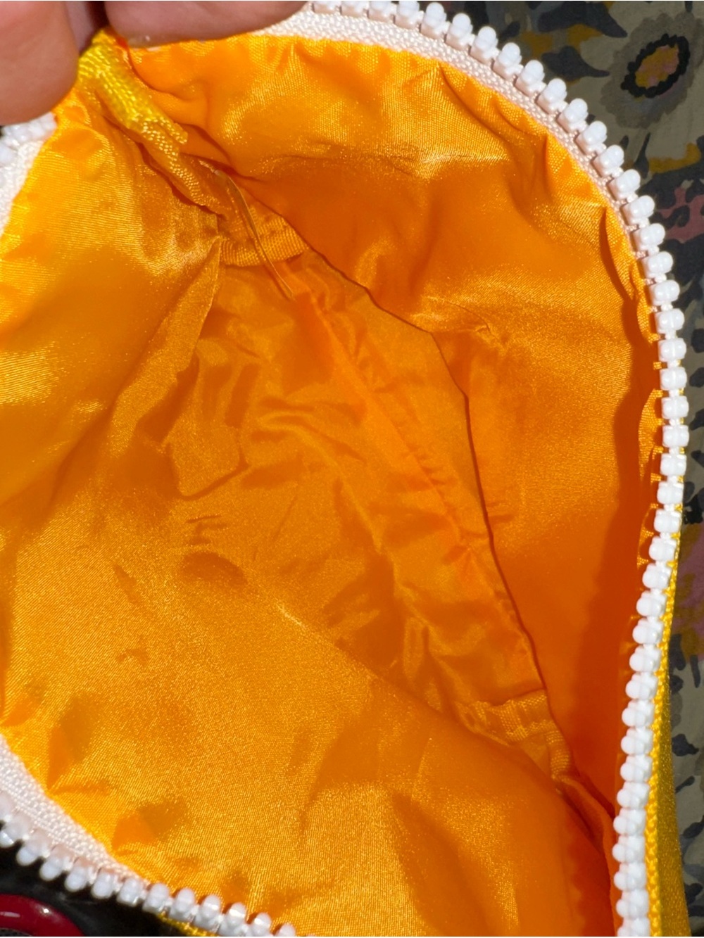 Sol de Janeiro Orange Canvas Zip Cosmetic Pouch - Picture 4 of 5